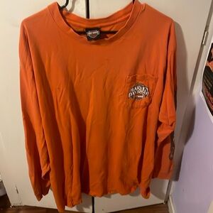 Orange Harley Davidson Longshelve